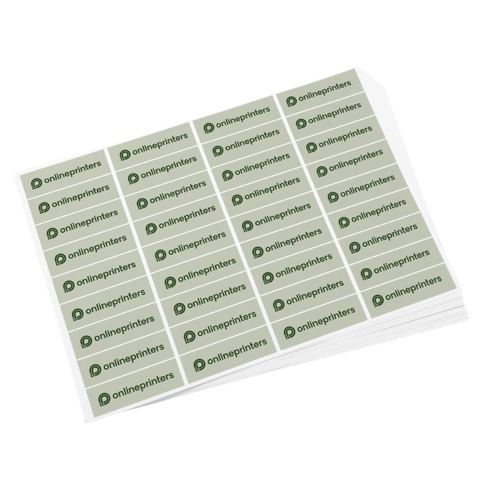 5 Étiquettes d'adresse, 6,8 x 2,0 cm | 90 g/m² papier adhésif, couché mat | recto/verso