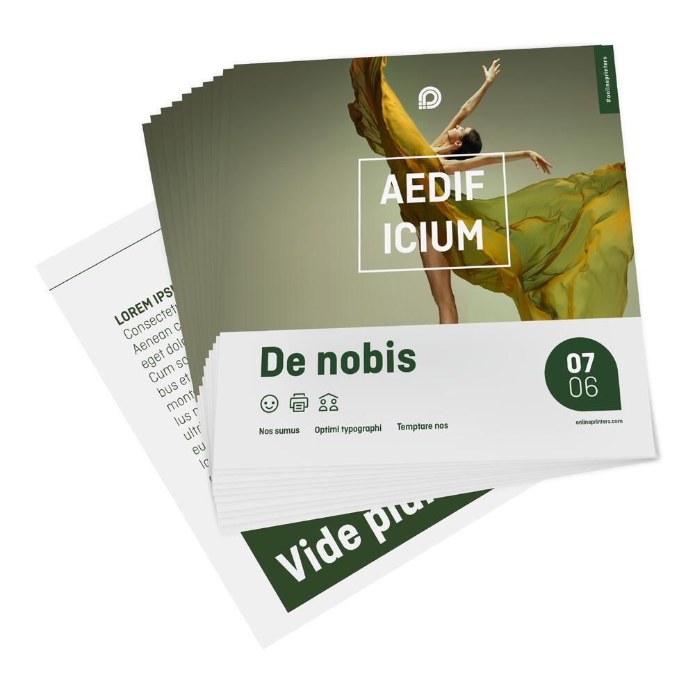 2000 Flyers A5-Carré | recto/verso | 130 g/m² papier couché