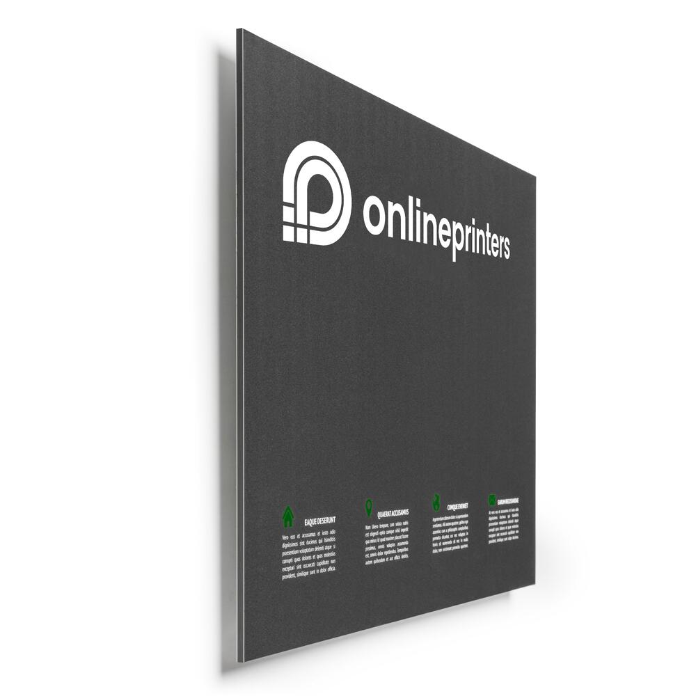 Panneaux composites alu A3 personnalisé | Alu-DIBOND, 4 mm, blanc