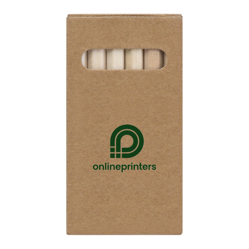 500 Crayons de couleurs en bois | Couleur: marron | 9,30 x 4,90 x 0,90 cm
