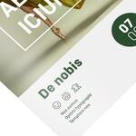 Flyer carr� sur papier couch�.