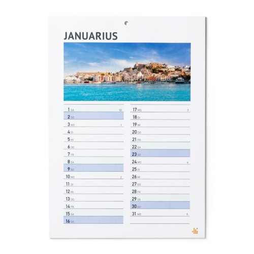 Calendriers muraux reliure colle, A5 3