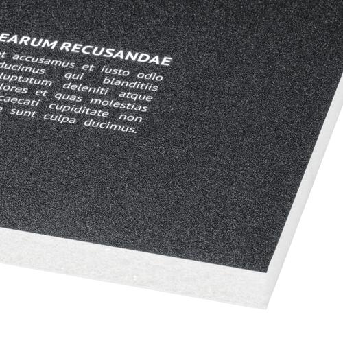 Panneau en mousse rigide en diff�rentes formes.