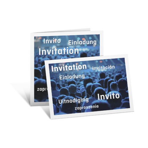 Cartons d’invitation format paysage, 8,5 x 5,5 cm 1