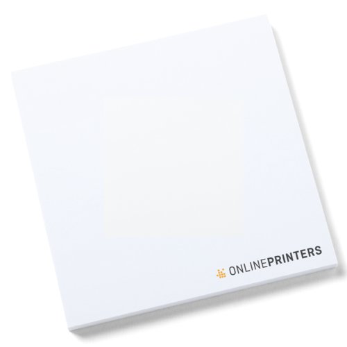 Bloc de notes adhsives carr, encolles.