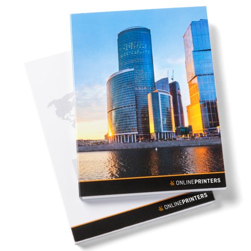 Bloc-notes en papier, reliure verticale.