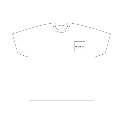 T-shirt blanc en coton avec encolure ras du cou.