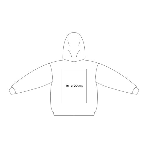 Sweat  capuche en coton avec capuche et poche kangourou.