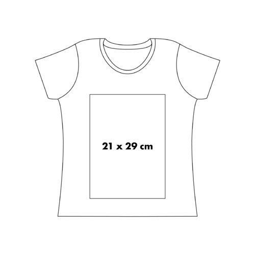 T-shirt en coton pour femmes avec manches courtes.