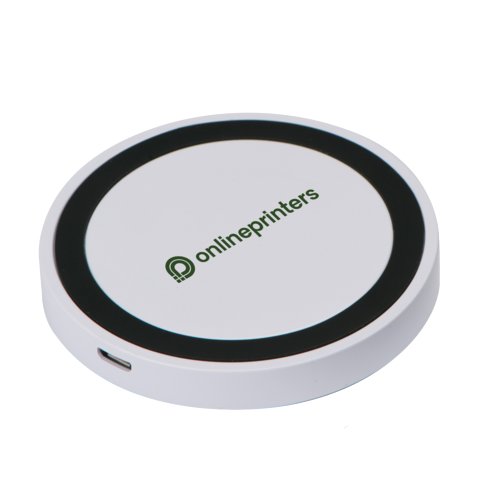 Chargeur  induction blanc pour chargement sans fil.