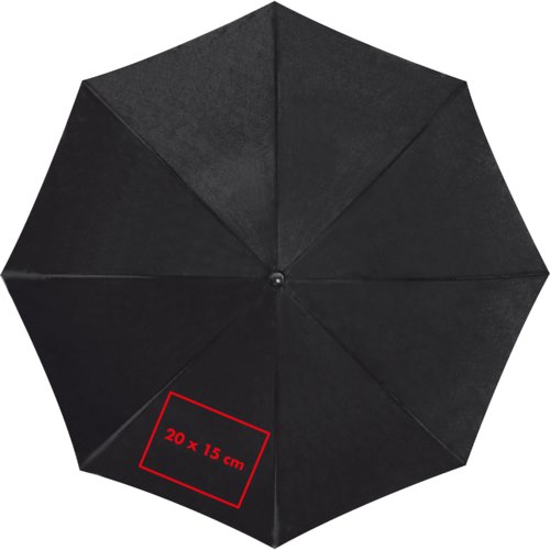 Parapluie noir automatique en taille XL.