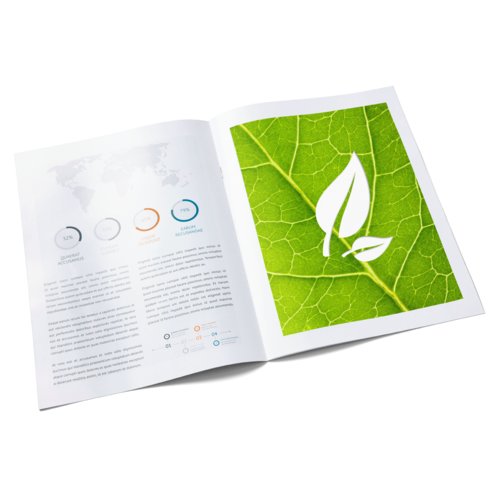 Brochures en papier éco/naturel, portrait, A6 2
