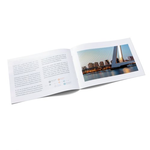 Brochures agrafées format paysage, 24 x 17 cm 2