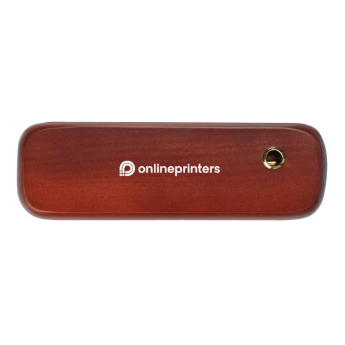 Ensemble d'criture en bois marron avec stylo  bille et porte-mine.