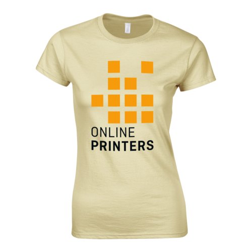 T-shirt pour femmes couleur sable en jersey de coton  manches courtes.