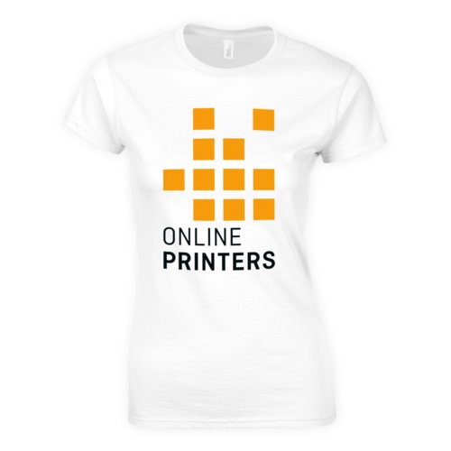 T-shirt blanc en coton pour femmes  manches courtes.