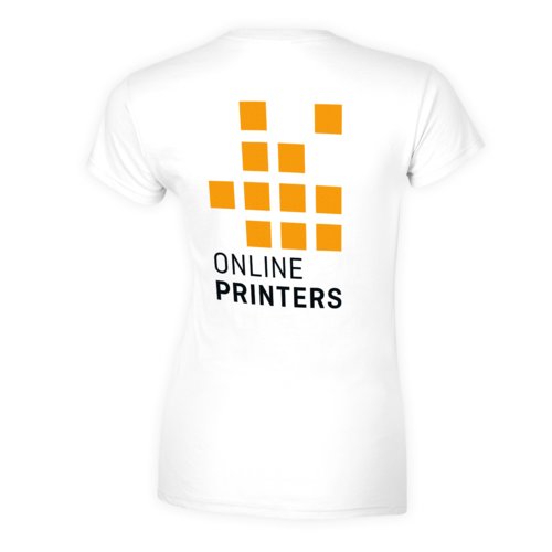 T-shirt blanc pour femme en jersey de coton  manches courtes.