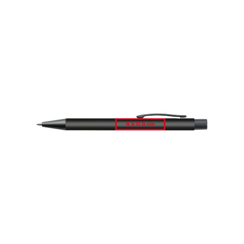Stylo à bille en plastique avec clip.