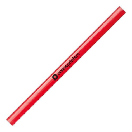 Crayon de charpentier rouge en bois.