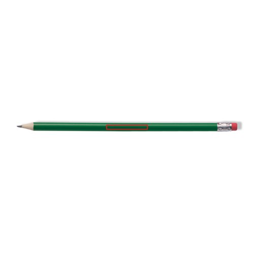 Crayon en bois d'hickory avec gomme.