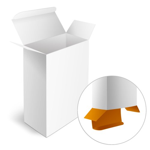 Boîtes pliantes avec rabats opposés, non imprimé 1