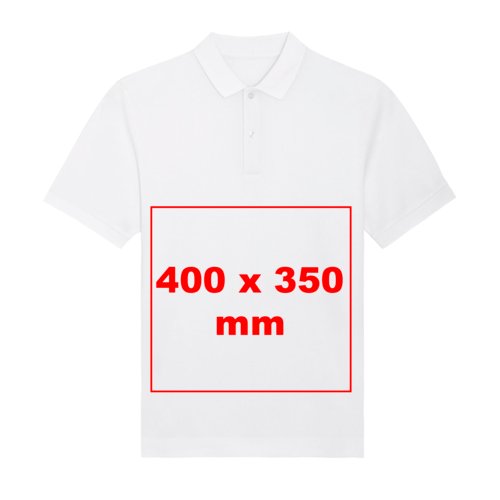 Polo en tissu avec manches courtes et patte boutonnée.