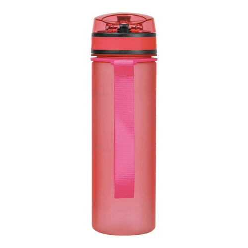 Bouteille d'eau rose en Tritan avec dragonne.