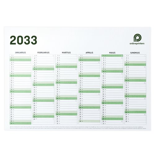 Calendriers annuel, A5 1