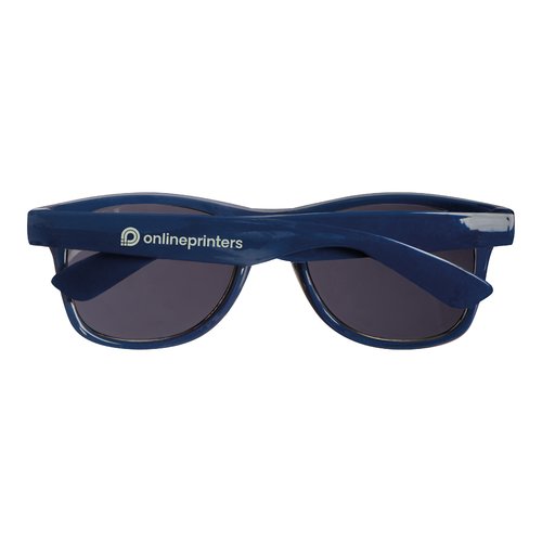 Lunettes de soleil bleu fonc en RPET avec verres sombres.