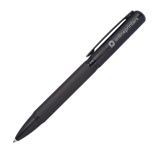Ensemble d'criture noir avec stylo  bille et tui.