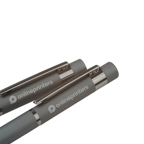 Ensemble d'criture anthracite avec stylo  bille et tui.