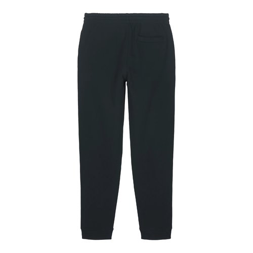 Pantalon de jogging noir en coton biologique avec ceinture �lastique.