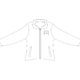 Veste en polaire avec fermeture clair intgrale et poches.