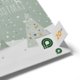 Calendrier de l'Avent en papier � ouvrir avec des portes.