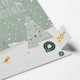 Calendrier de l'Avent en papier avec des portes � ouvrir.