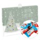 Calendrier de l'Avent gris en carton avec 24 portes � ouvrir.