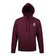 Sweat � capuche bordeaux en m�lange de coton avec capuche et poche kangourou.