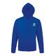 Sweat � capuche bleu roi en m�lange de coton avec cordon de serrage, unisexe.