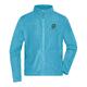 Veste en polaire turquoise en polyester avec fermeture �clair int�grale.