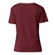T-shirt bordeaux pour femmes en coton bio � manches courtes.