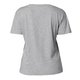 T-shirt en coton gris chin� pour femmes.