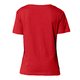T-shirt rouge pour femmes en coton biologique � manches courtes.