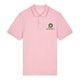 Polo rose en coton biologique pour homme.
