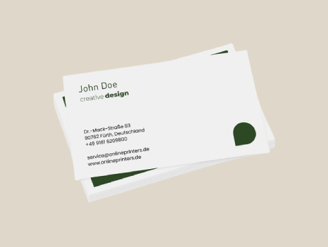 Cartes de visite standard