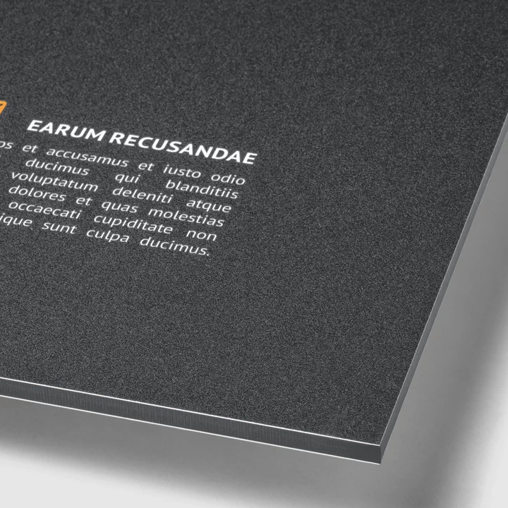 Pancartes publicitaires A2 | Alu-DIBOND, 4 mm, blanc