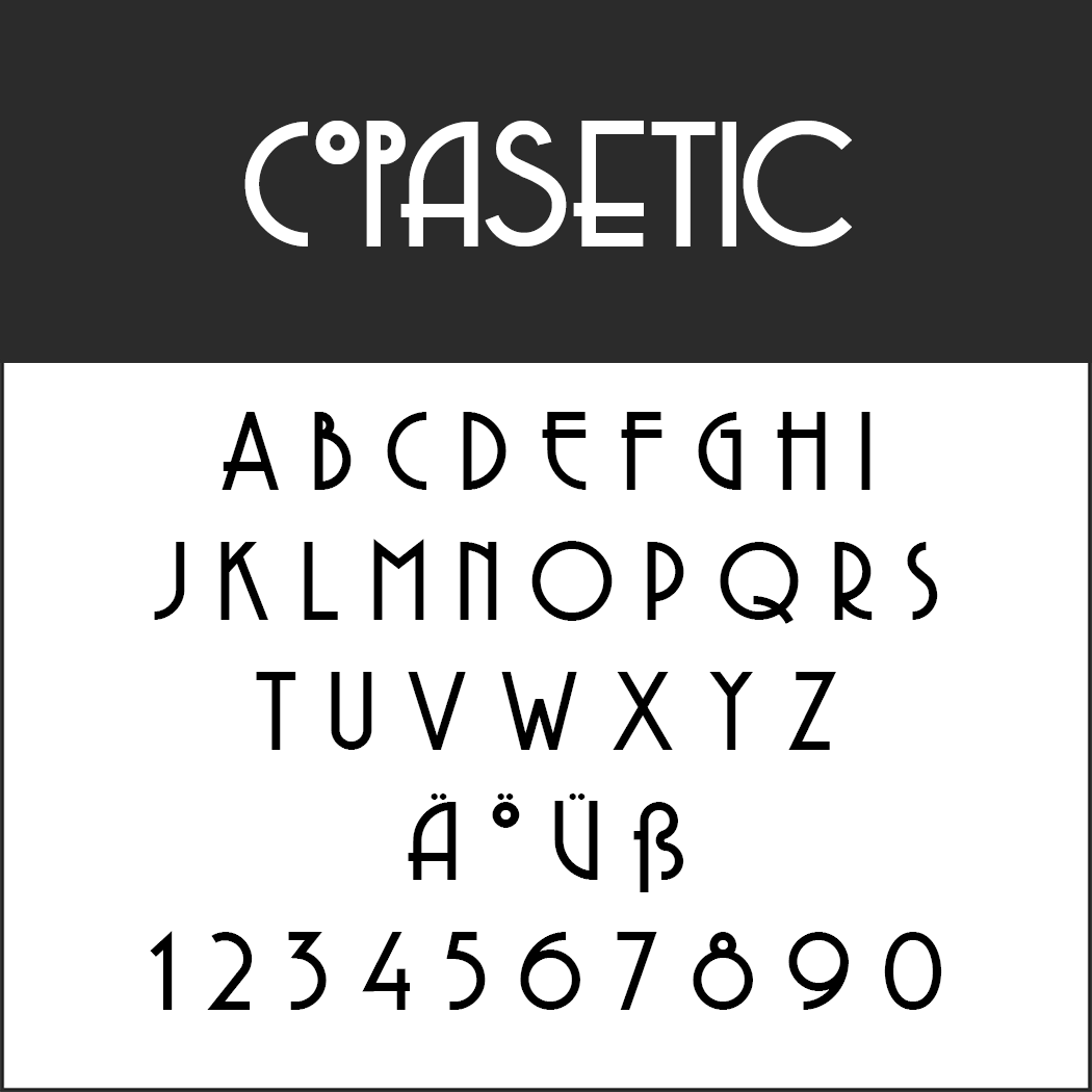 Vintage Fonts – années 20 – Copasetic