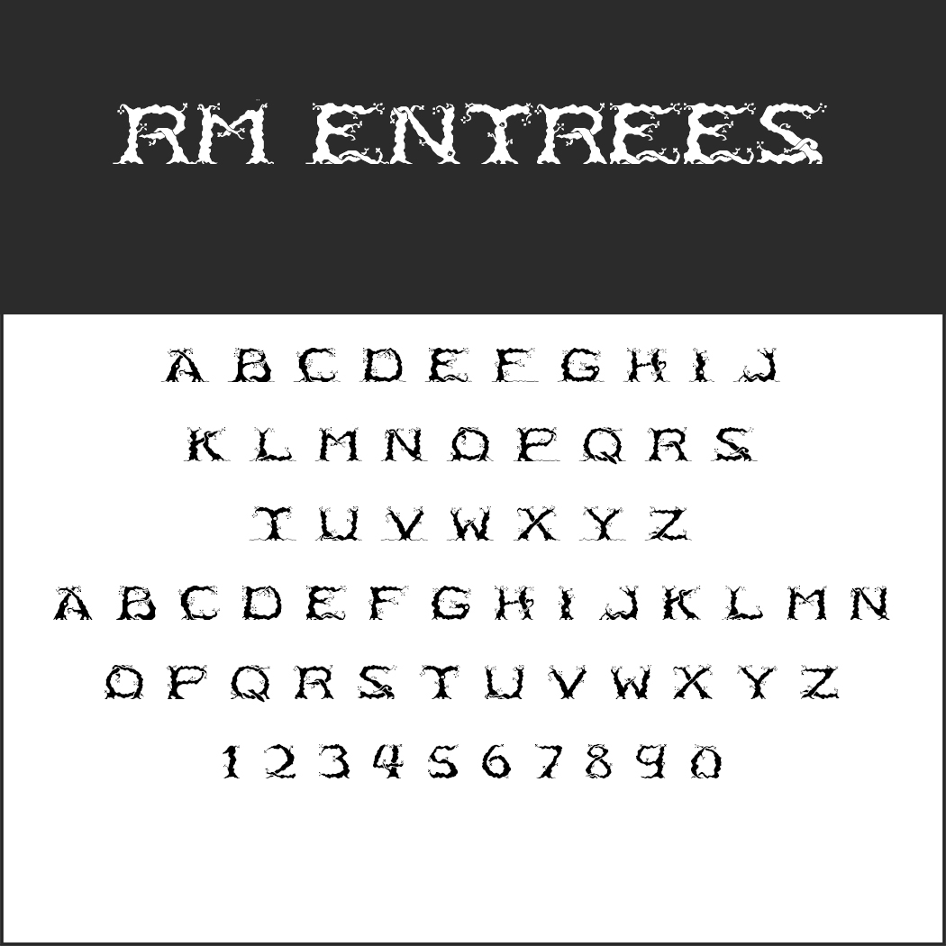 "Herr der Ringe"-Schrift: RM Entrees by p2pnut