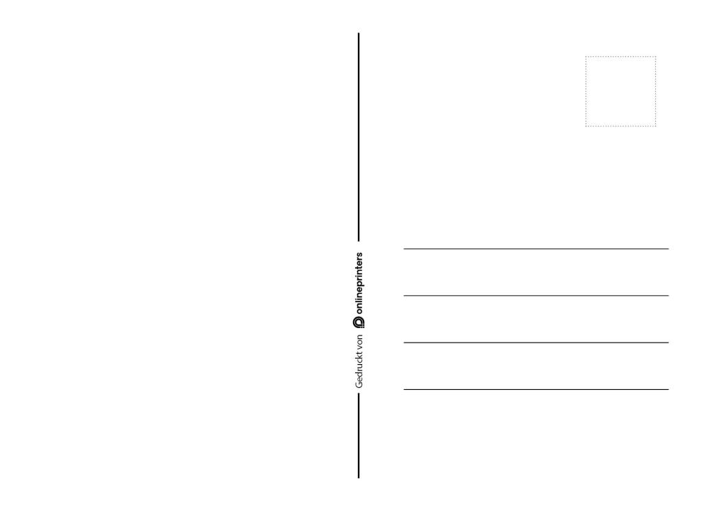 Modèle de dos de carte postale DIN A61